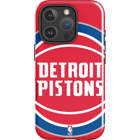 NBA Detroit Pistons Large Logo iPhone 16 Pro Impact Case